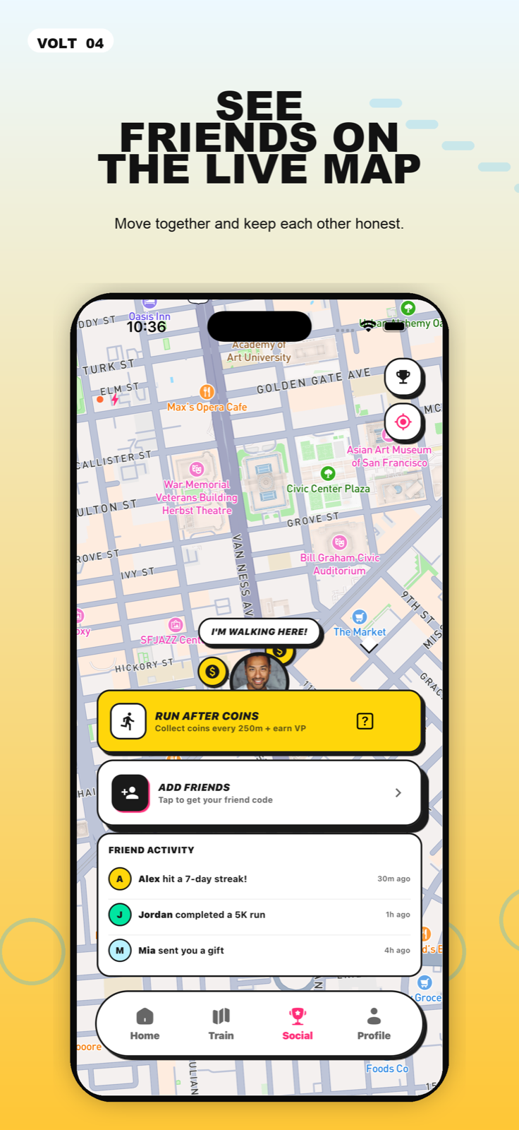 Volt social activity map